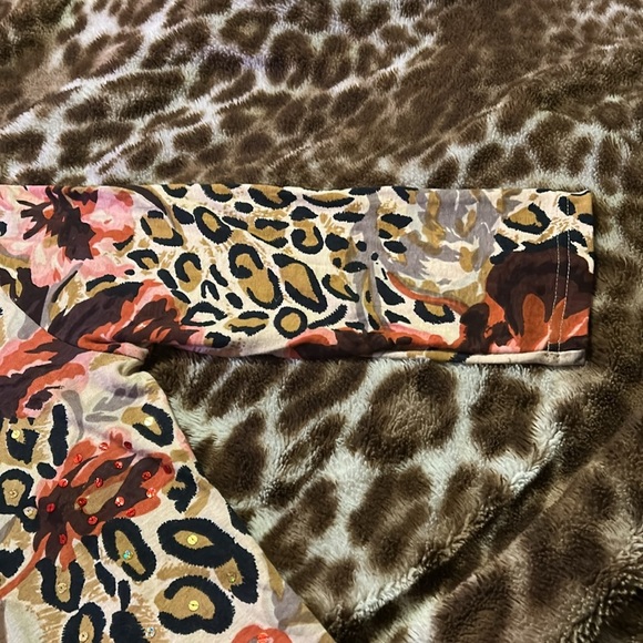 Leopard Print Sequin Fabric - Picture 5 of 7